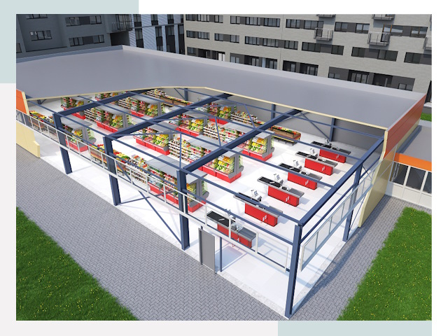 Строительство магазинов в Сафоново от 615 руб. за м²