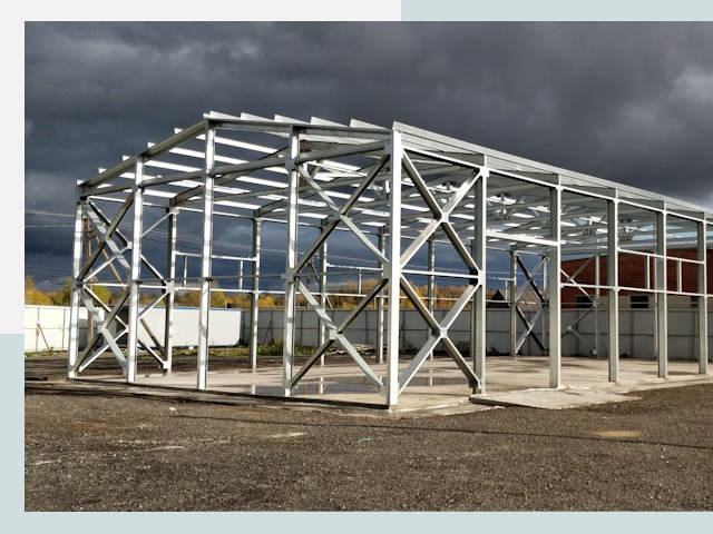 Двускатные ангары в Сафоново от 615 руб. за квадрат