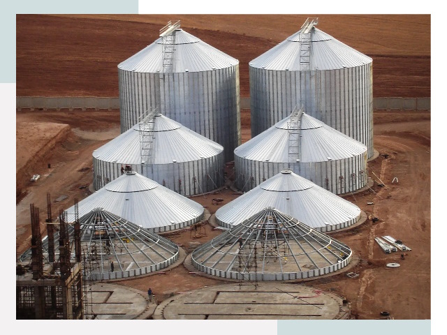 Строительство зерновых силосов в Сафонове