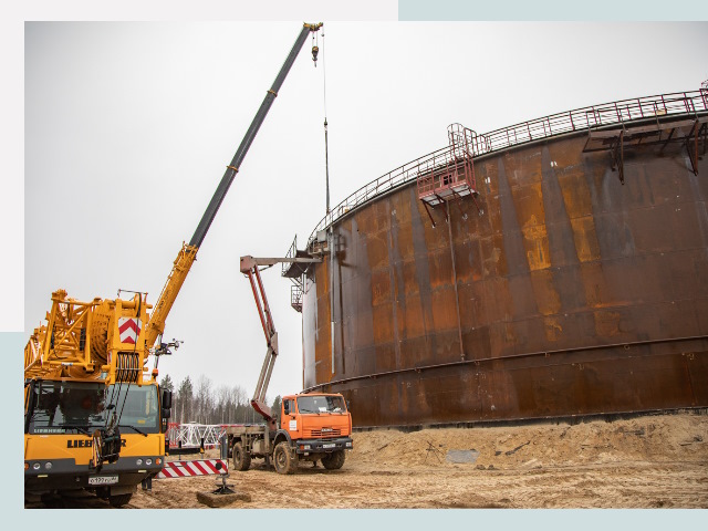 Монтаж резервуаров в Сафонове от 615 руб. за м³