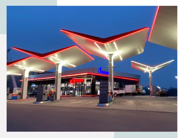 Навесы для АЗС в Сафонове