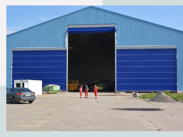 Ангарные ворота в Сафоново от СтальСтрой-Сфн по цене 615 руб.