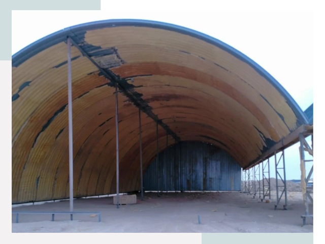 Реконструкция ангаров в Сафонове