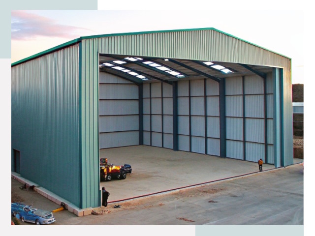 Строительство ангаров в Сафонове